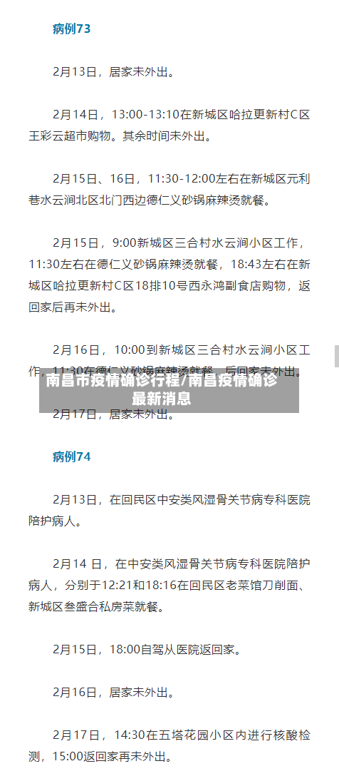 南昌市疫情确诊行程/南昌疫情确诊最新消息-第2张图片