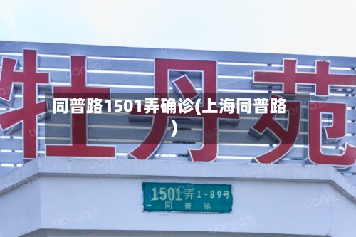 同普路1501弄确诊(上海同普路)