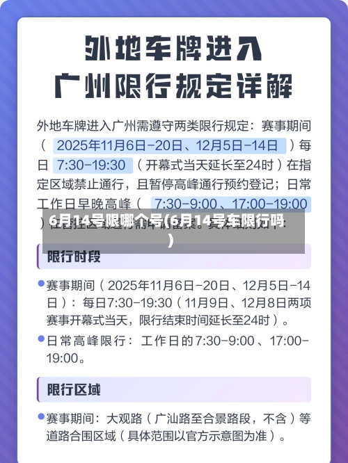 6月14号限哪个号(6月14号车限行吗)