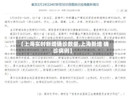 【上海实时新增确诊数量,上海新增 确诊病例】