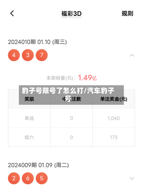 豹子号限号了怎么打/汽车豹子号