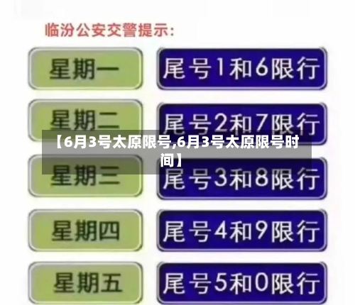【6月3号太原限号,6月3号太原限号时间】