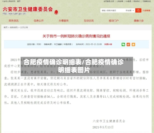 合肥疫情确诊明细表/合肥疫情确诊明细表图片