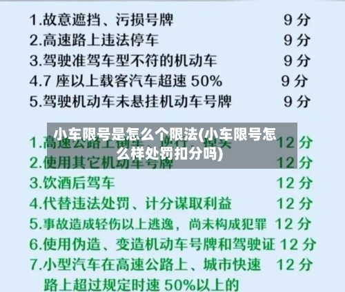 小车限号是怎么个限法(小车限号怎么样处罚扣分吗)