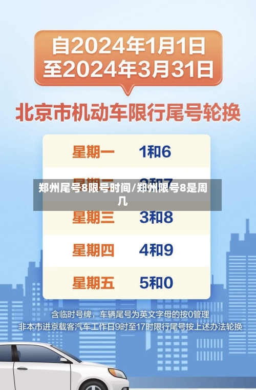 郑州尾号8限号时间/郑州限号8是周几