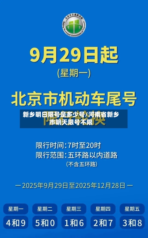 新乡明日限号是多少号/河南省新乡市明天限号不限
