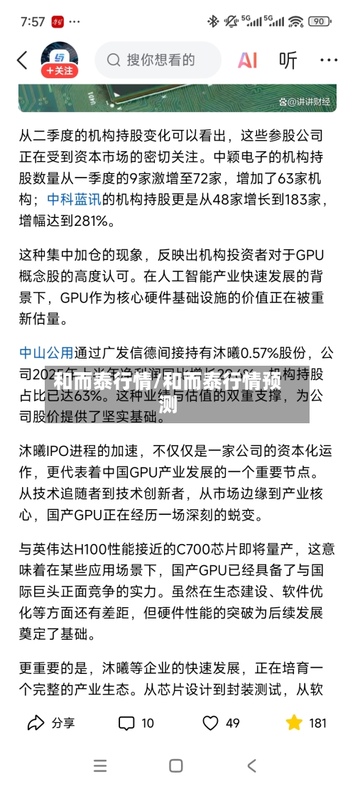 和而泰行情/和而泰行情预测