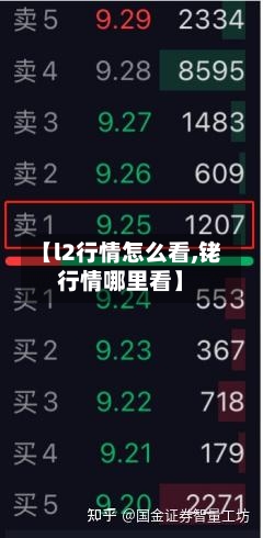 【l2行情怎么看,铑行情哪里看】