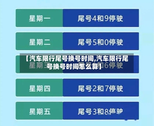 【汽车限行尾号换号时间,汽车限行尾号换号时间怎么算】-第2张图片