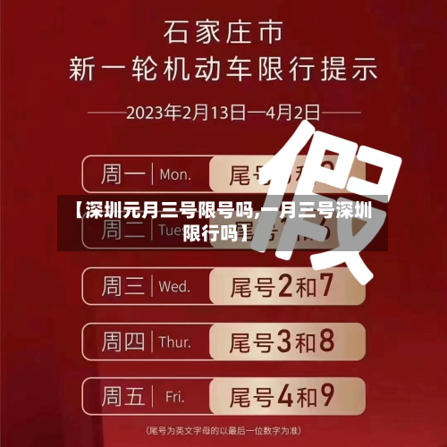 【深圳元月三号限号吗,一月三号深圳限行吗】