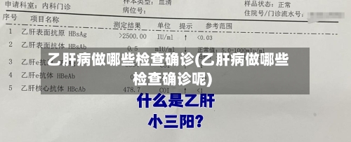 乙肝病做哪些检查确诊(乙肝病做哪些检查确诊呢)
