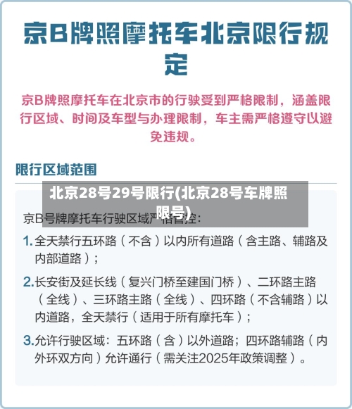 北京28号29号限行(北京28号车牌照限号)