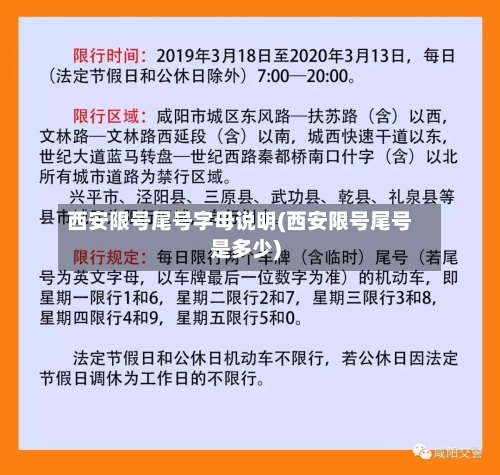 西安限号尾号字母说明(西安限号尾号是多少)-第3张图片