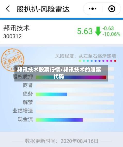 邦讯技术股票行情/邦讯技术的股票代码