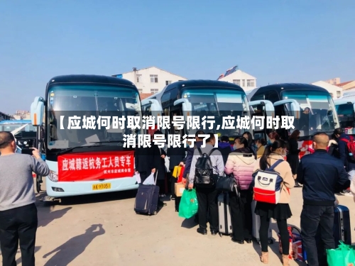 【应城何时取消限号限行,应城何时取消限号限行了】-第2张图片