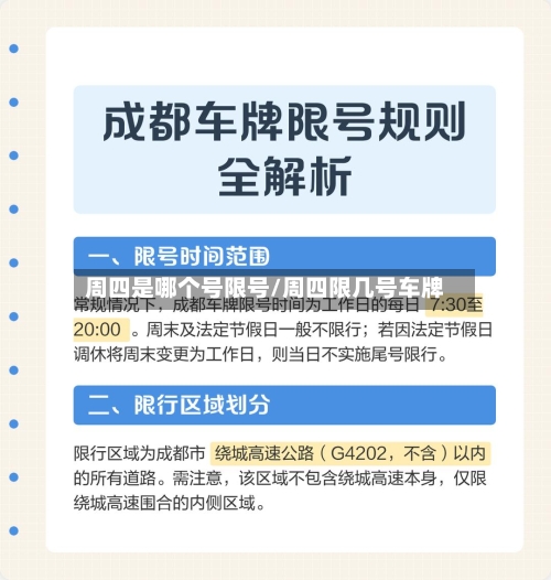 周四是哪个号限号/周四限几号车牌-第2张图片