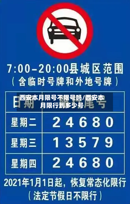 西安本月限号不限号吗/西安本月限行到多少号