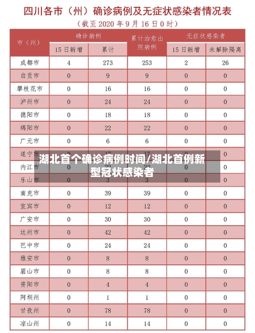 湖北首个确诊病例时间/湖北首例新型冠状感染者-第3张图片