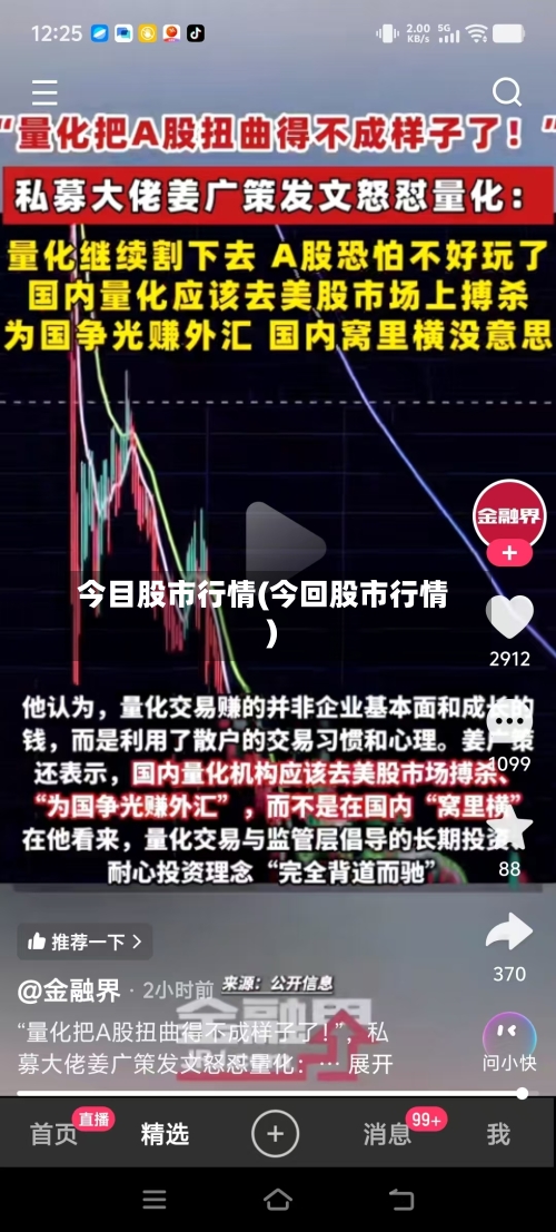 今目股市行情(今回股市行情)