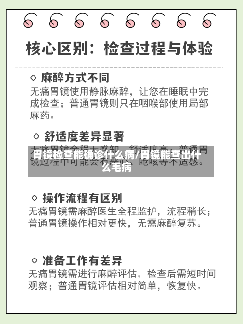 胃镜检查能确诊什么病/胃镜能查出什么毛病-第3张图片