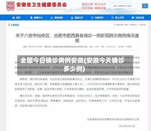 全国今日确诊病例安徽(安徽今天确诊多少例)-第2张图片