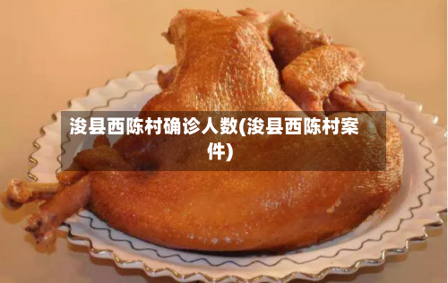 浚县西陈村确诊人数(浚县西陈村案件)-第2张图片