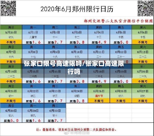 张家口限号高速限吗/张家口高速限行吗