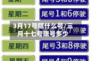 3月17号限什么号/三月十七号限号多少