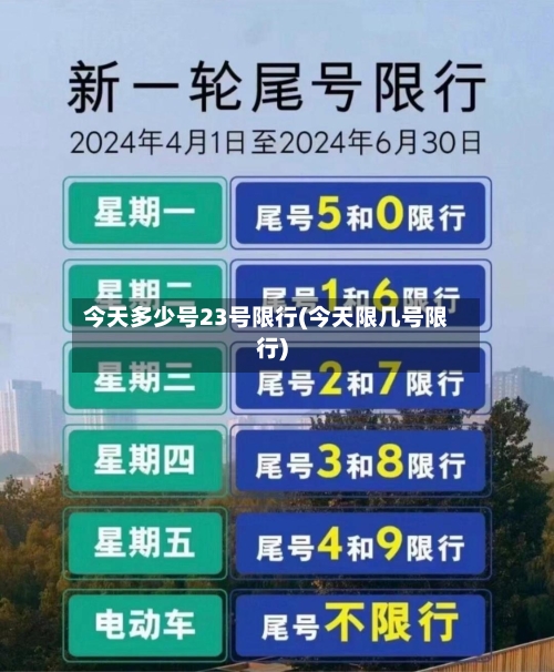 今天多少号23号限行(今天限几号限行)-第3张图片