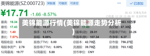 美锦能源行情(美锦能源走势分析)-第2张图片