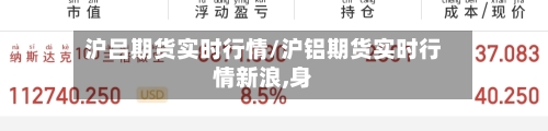 沪吕期货实时行情/沪铝期货实时行情新浪,身-第3张图片