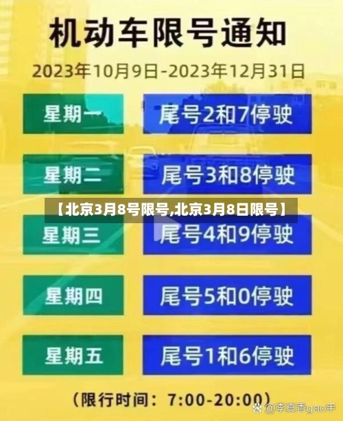 【北京3月8号限号,北京3月8日限号】