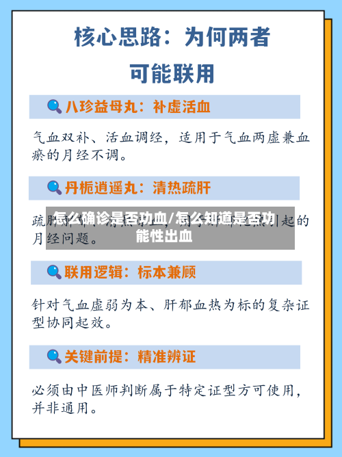 怎么确诊是否功血/怎么知道是否功能性出血-第2张图片